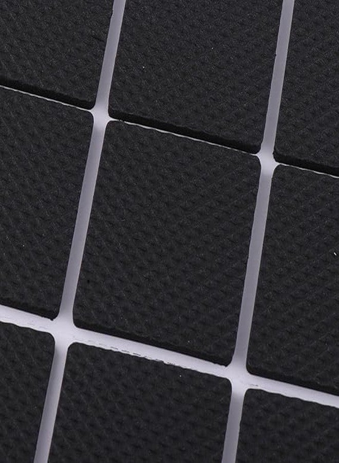 CUZWAVE Square Chair Leg Pad Anti Slip mat Square Rubber Floor Protector Non Slip Furniture Pads Sofa Bed/Dining Table/Dining Chairs Balance Pad Noise Insulation Pad (Set of 30Pcs) Black(2.5 * 2.5 CM) - Image 5